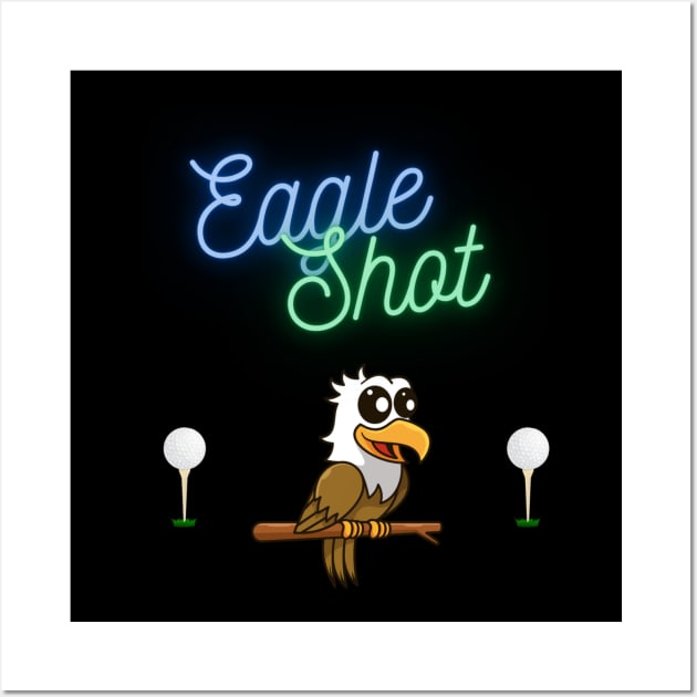 Fun Eagle Golf Apparel Wall Art by Topher's Emporium